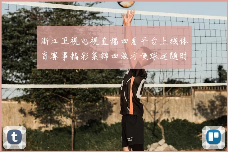 浙江卫视电视直播回看平台上线体育赛事精彩集锦回放方便球迷随时观看