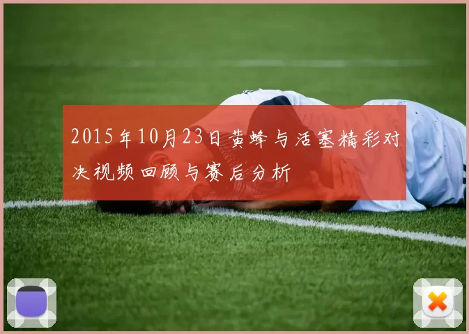 2015年10月23日黄蜂与活塞精彩对决视频回顾与赛后分析